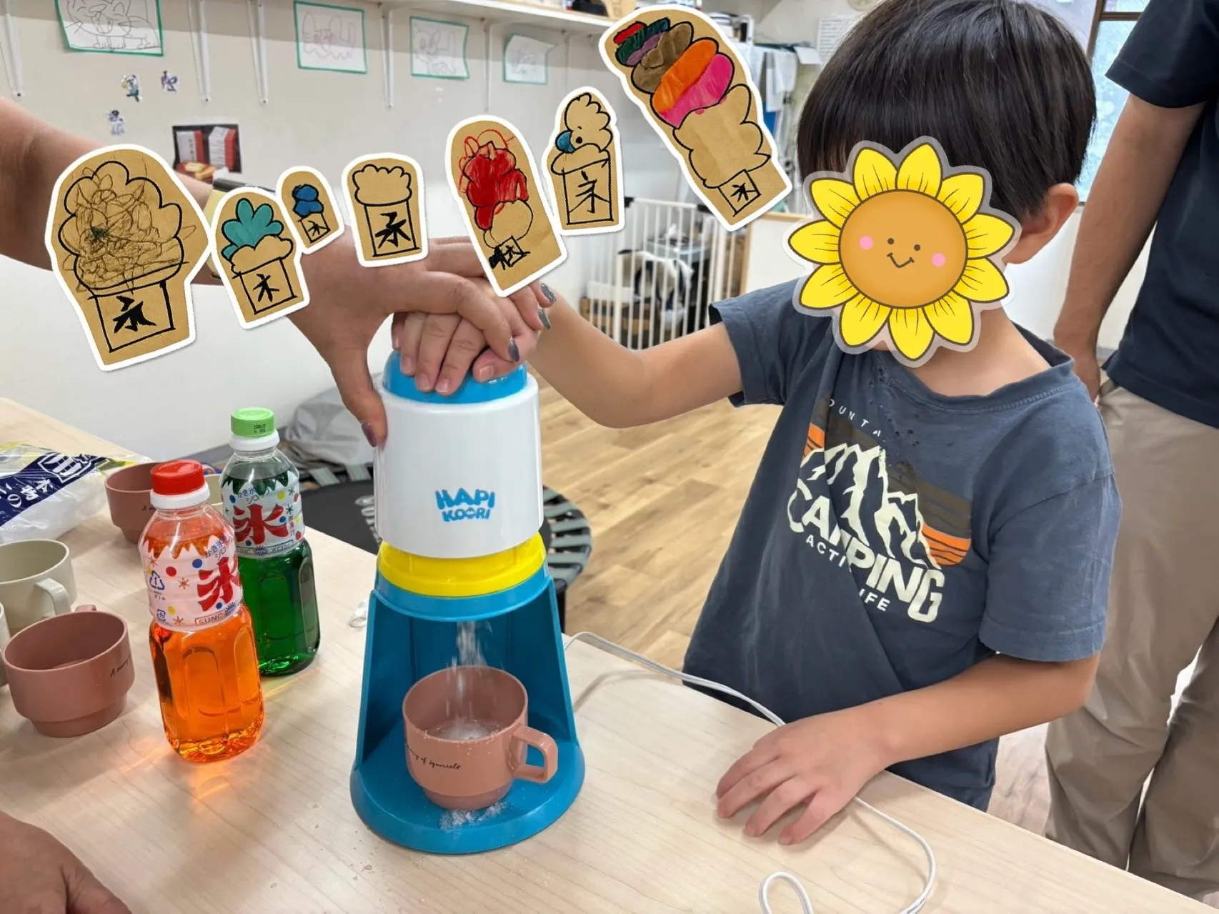 お盆休みあけ、おやつの時間にかき氷を食べました🧊🥣